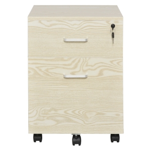 Vinsetto Particle Board 2-Drawer Filing Cabinet w/ Keys