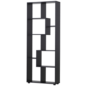 HOMCOM Eight-Section Tall Shelving Unit - Black