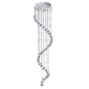 HOMCOM Crystal Chandelier, 35 Φ 40 mm balls and 160 Octagons