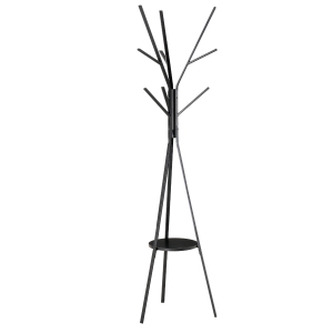 HOMCOM Coat Rack, 45Lx45Wx180H cm, Metal-Black