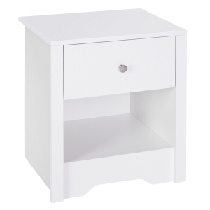 HOMCOM 53Wx42.5Dx59H cm Bedside Table-White