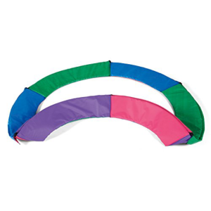 Trampolino tappeto elastico per bambini 4,5FT JR reversibile 140 X H 180 cm da giardino