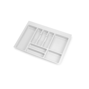 Emuca Portaposate Optima Vertex/Concept 500mm (Spalle 16mm), 700, Plastica bianca, Tecnoplastica