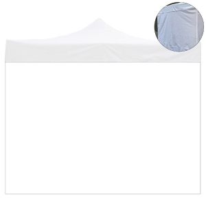 Telo laterale 3x2mt bianco impermeabile ricambio per gazebo richiudibile 3x3mt