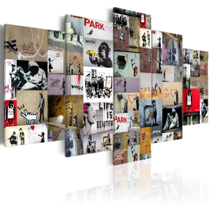Quadro - Art of Collage: Banksy IV 200x100