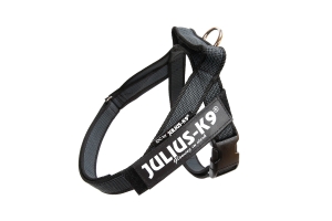 Julius K9 Pettorina Nylon Fluo, Misura 3, Colore Nero