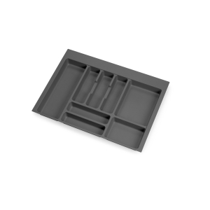 Emuca Portaposate Optima Vertex/Concept 500mm (Spalle 16mm), 700, Plastica grigio antracite, Tecnoplastica