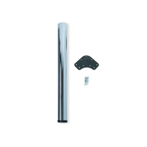 Emuca Gamba per tavolo regolabile D. 80 x 710 mm di acciaio cromato