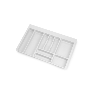 Emuca Portaposate Optima Vertex/Concept 500mm (Spalle 16mm), 800, Plastica bianca, Tecnoplastica