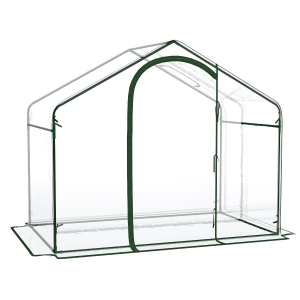 Outsunny® Invernadero Transparente de Jardín Vivero Casero Plantas 180x105x150cm