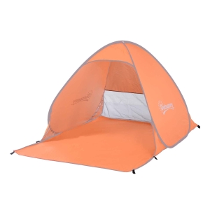 Outsunny Tienda de Campaña Pop-Up Instantánea y Portátil con Ventanas tipo Refugio para Playa Picnic y Camping con Protección Solar UV
