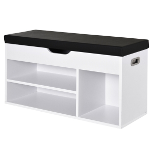 Banc à chaussures multi-rangements design contemporain