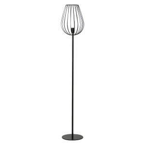 HOMCOM Lampada da Terra Design Industriale, Paralume in Metallo, Casa e Ufficio