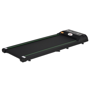 HOMCOM Tapis Roulant Elettrico Senza Manubrio, Display LED e Telecomando - Nero