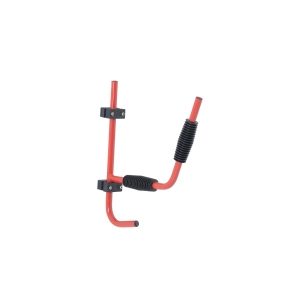 Outsunny 2 Ganci Supporto da Parete Pieghevole, Canoa/Kayak Fino 50 Kg, Rosso