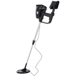 Détecteur de métaux réglable manche telescopique alu. ABS noir