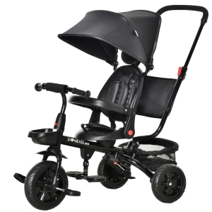 Tricycle enfant évolutif pliable multi-équipé métal PP