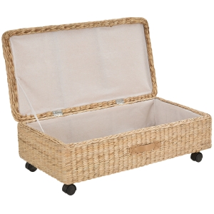 Coffre Boîte de Rangement avec Couvercle 76 x 40 x 24 cm