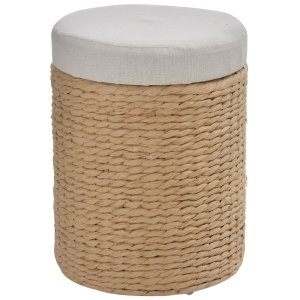 Tabouret de Rangement Ø 30 x 40 cm Beige