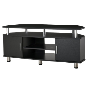 Homcom Mobile Porta TV Classico con 2 Ripiani e 2 Antine Nero
