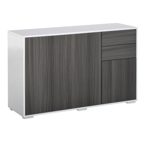 Commode buffet 2 tiroirs 3 portes 117 x 36 x 74 cm