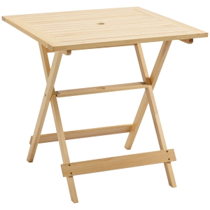 Table de jardin camping pliable bois sapin pré-huilé