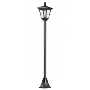 Homcom Lampadaire Solaire Classique LED Noir 18 x 18 x 160 cm