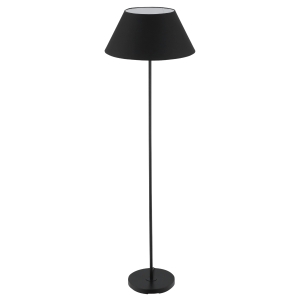 Lampadaire sur pied circulaire H.1,48 m noir