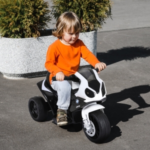 Homcom BMW Moto Électrique pour Enfants 3 Roues Noir 66 x 37 x 44 cm