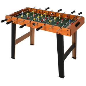Homcom Calcio Balilla in Legno con 22 Giocatori e Accessori Inclusi 84.5 x 40 x 61.2cm