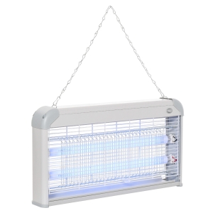Outsunny Lampada Antizanzare 30W, 48.5x8.5x26.5cm