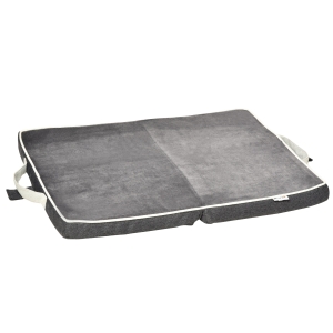 Coussin matelas chien chat pliable déhoussable gris