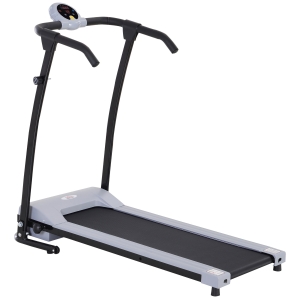 Homcom Tapis de Marche Fitness Électrique 450 W Gris 130 x 68 x 26 cm