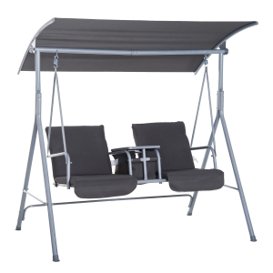 Balancelle design de jardin 2 places acier polyester