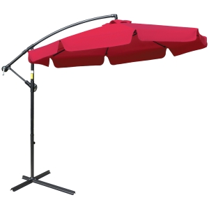 Parasol déporté octogonal inclinable Ø 2,65 x 2,45H m