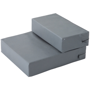 PawHut Scarita pentru Caini Saltea 2 in 1 din PU si Spuma de Cauciuc 45x39x20cm Gri