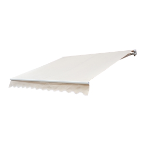 Outsunny Perdea de Soare Rulanta Parasolar de Perete Manual Impermeabil, Bej, 2.5x2m