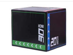 HOMCOM Cutie pliometrica 3 in 1, 76L x 51l x 61i cm, Exercitii cu sarituri pentru CrossFit, Antrenament prin sarituri, MMA acasa, la birou, la sala