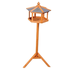 PawHut Alimentator pentru Pasari cu suport din lemn de pin 113x85x40cm