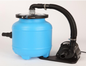 Outsunny Pompa de filtrare de 200W pentru piscine cu bile de filtrare, debit maxim 4000L/H, Albastra