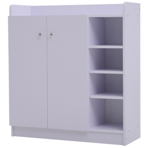 HomCom pantofar cu rafturi, 83x30x90cm, alb