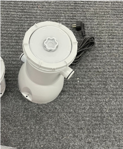 Outsunny Pompa de filtrare de 90W pentru piscine cu bile de filtrare, debit maxim 4000L/H, Gri