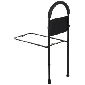 HOMCOM Steel Bed Assistance Rail 7-Height Adjustable w/ Storage Bag Foam Handle Safety Support Home