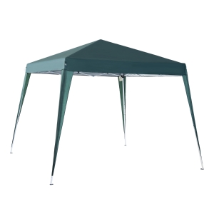 Outsunny Carpa Plegable 3x3m Cenador de Jardín Diseño Pop Up de Acero y Cubierta de Tela Oxford Verde
