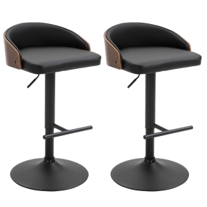 HOMCOM 2er-Set Barhocker 48 cm x 49,5 cm x 96 cm