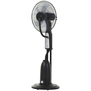 Ventilateur brumisateur sur roulettes avec télécommande
