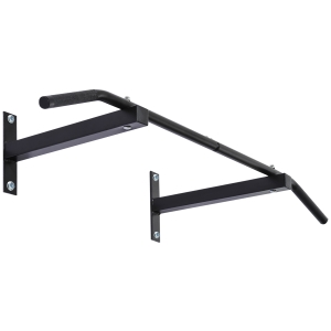 Homcom Barra per Trazione a Muro Professionale con Struttura in Acciaio, 116 x 43 x 20cm, Nero
