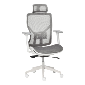Vinsetto Sedia Ergonomica da Altezza e inclinazione Regolabili con Braccioli Regolabili- Grigio