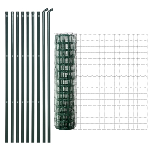 Outsunny Gartenzaun Stahl 10 x 1,5 m