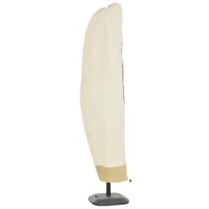 Outsunny Waterproof Parasol Cover Deluxe Patio Furniture Market Banana Umbrella Cantilever Protector Rain Dust Protective w/Zip